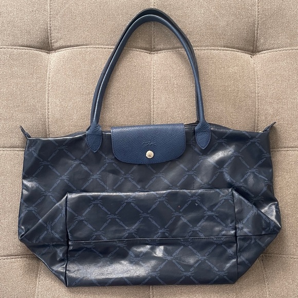 Longchamp Navy Blue Shoulder Bag - Picture 3 of 16